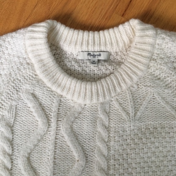 Madewell Block Stitch Crew Neck Pullover Sweater - Picture 4 of 8